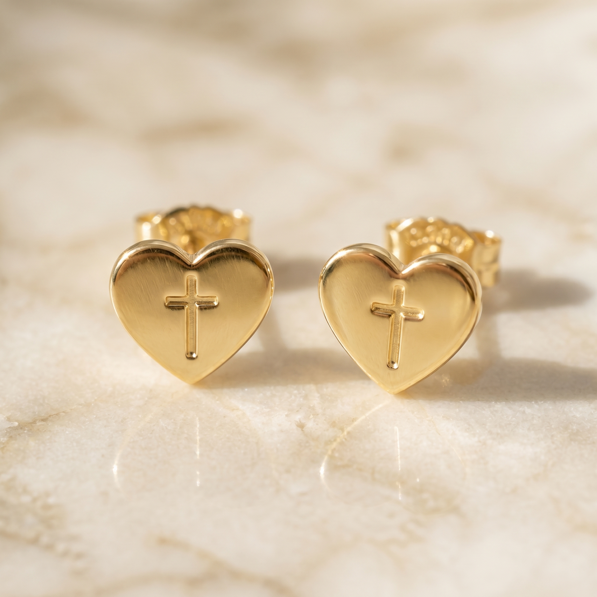 heart-cross-stud-earrings macro